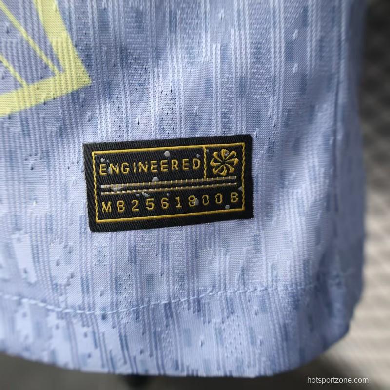 Player Version 25/26 Barcelona Light Blue with Geometric Pattern Jersey