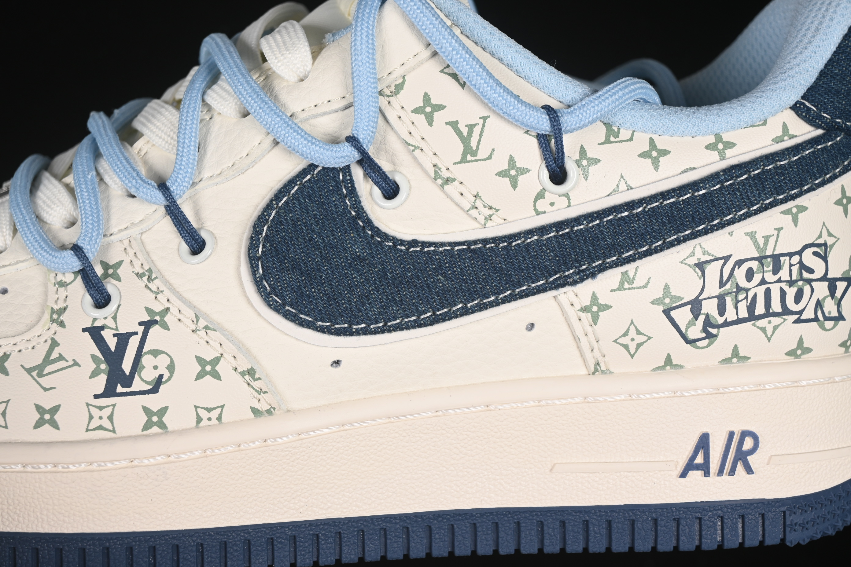 Nike Air Force 1'07 Low LV Collaboration Print Drawstring Casual Sneakers - DM6868-096