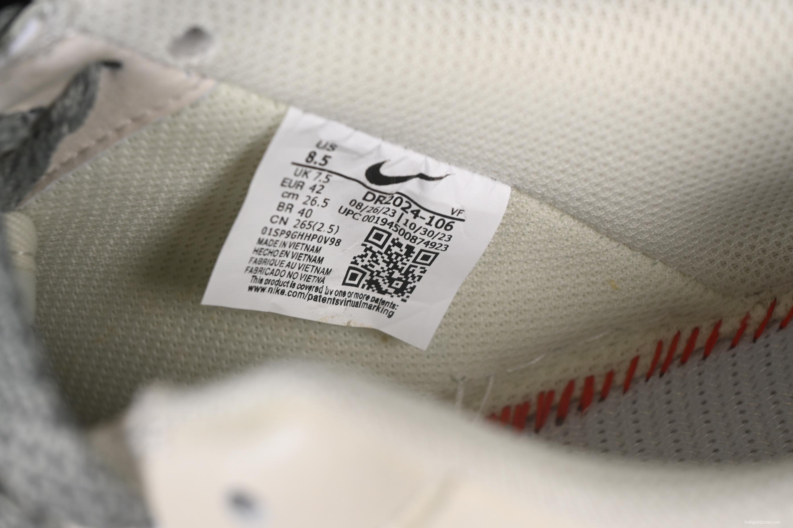 Nike Air Force 1 '07 Low Dream White Grey Swoosh Casual Sneakers - DR2024-106