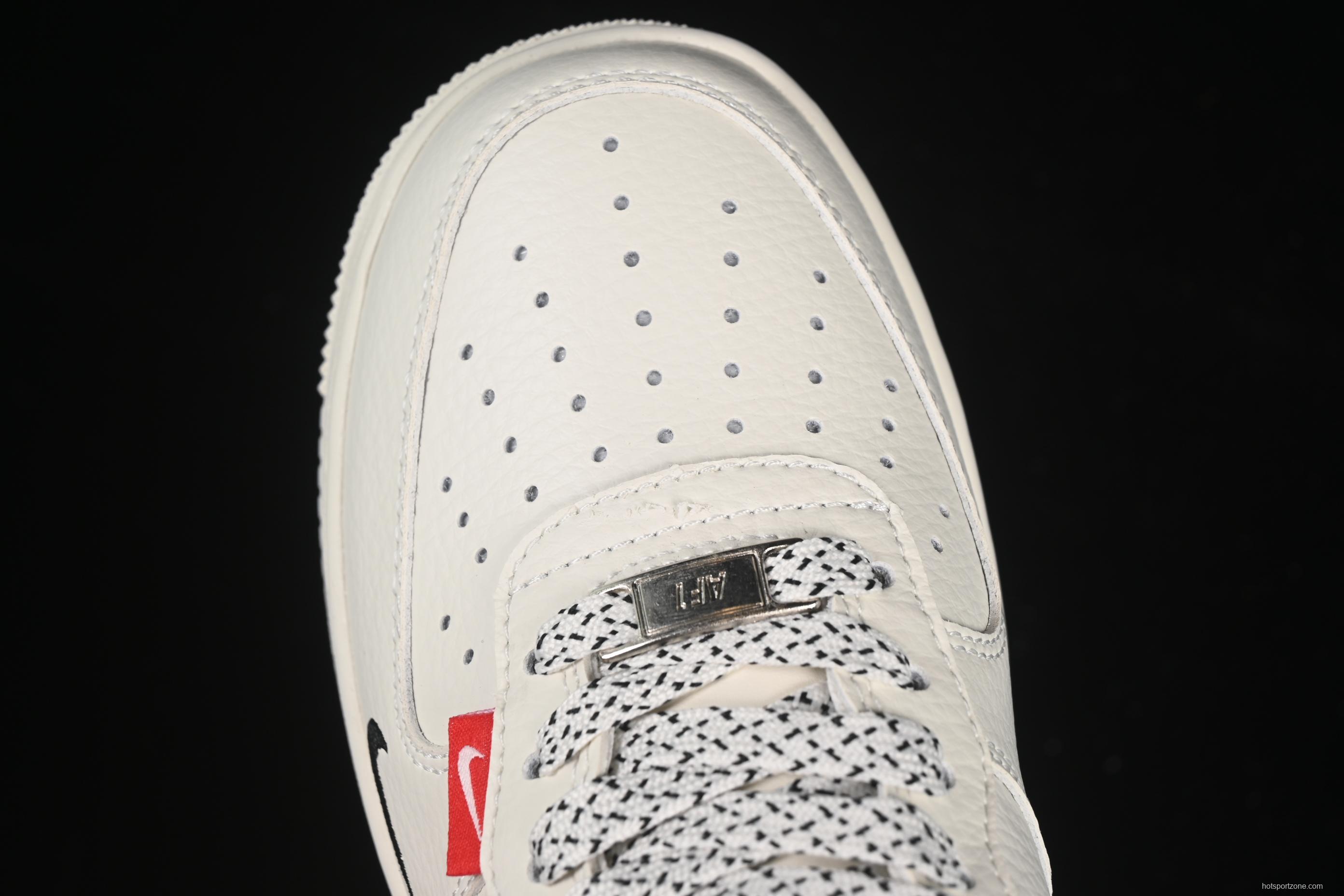 Nike Air Force 1'07 Low Gucci Collaboration Dual-Tone Mini Swoosh Casual Sneakers - CS5288-009