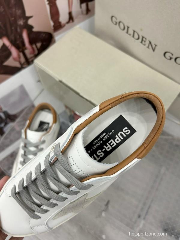 2025 Unisex GGDB White Brown Leather Sneaker MJ00260