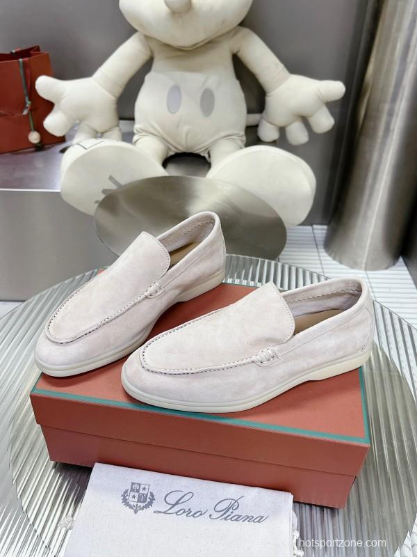 2025 Men LP Beige Suede Loafers