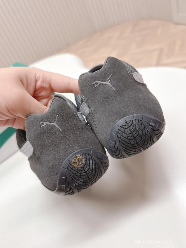 2025 Women Puma Grey White Suede Mesh Sneakers LY00280