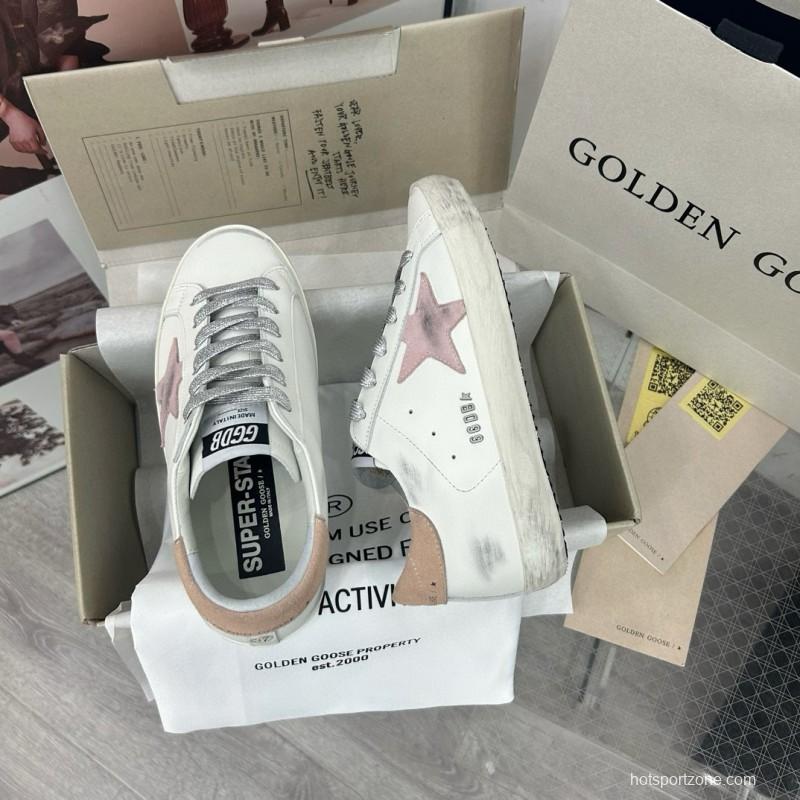 2025 Unisex GGDB White Pink Leather Sneakers