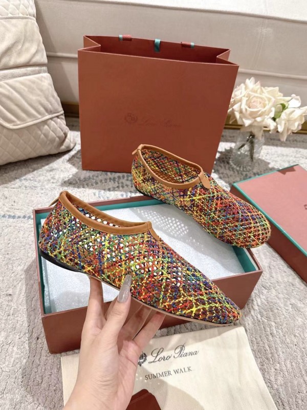 2025 Women Le Parmentier Multicolor Knit Ballet Flat LY00250