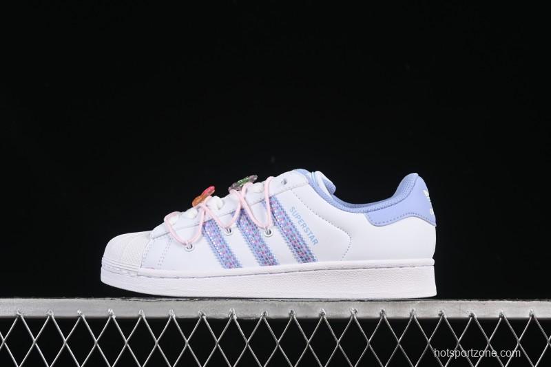 Adidas Superstar II Casual Sneakers with Shell Toe Design - JR1332
