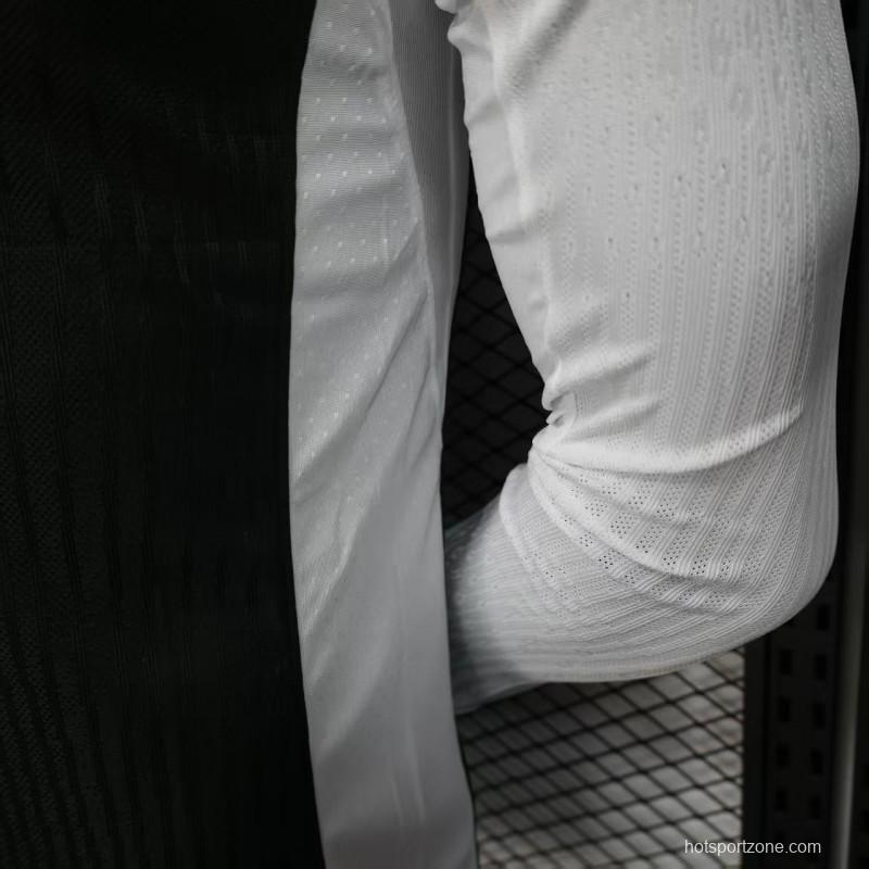 Player Version 25/26 Corinthians Home White Long Sleeve Jersey