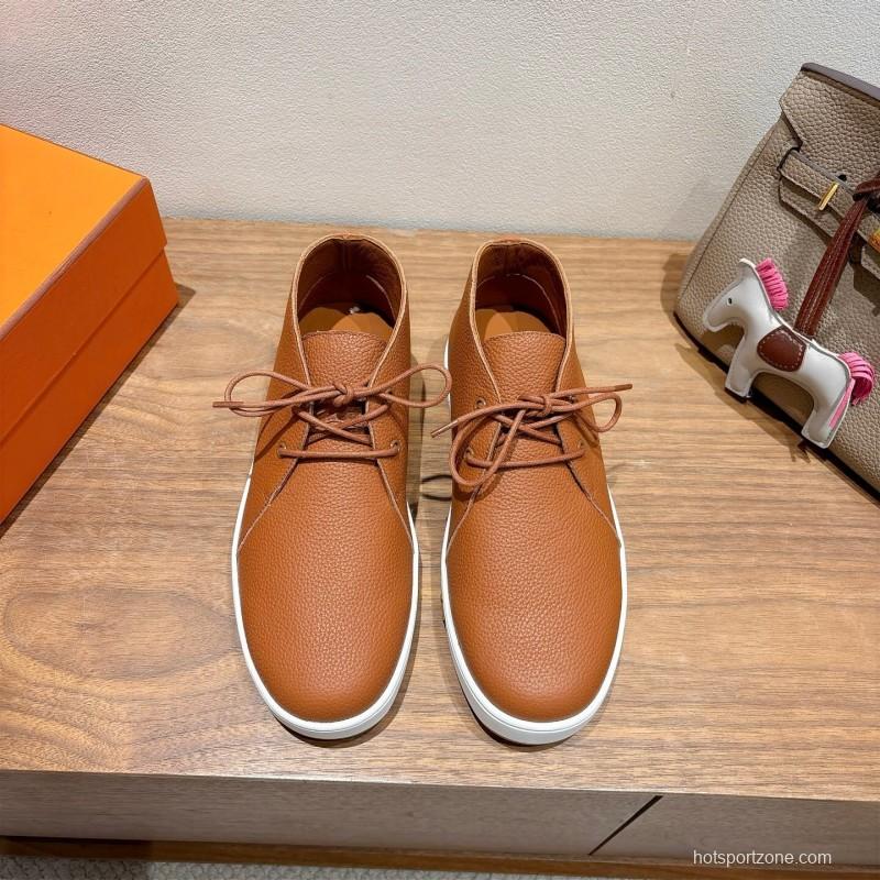 2025 Unisex H Brown Leather Classic Boots AS00380