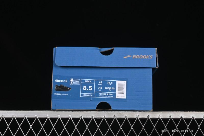 Brooks Ghost 15 Low-Cut Breathable Cushioned Support Casual Running Shoes - 1203801B020