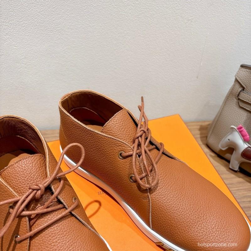 2025 Unisex H Brown Leather Classic Boots AS00380