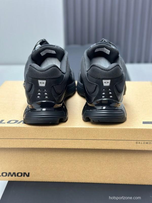 2025 Unisex SALOMON Black Leather Mesh Outdoor Casual KFY00320