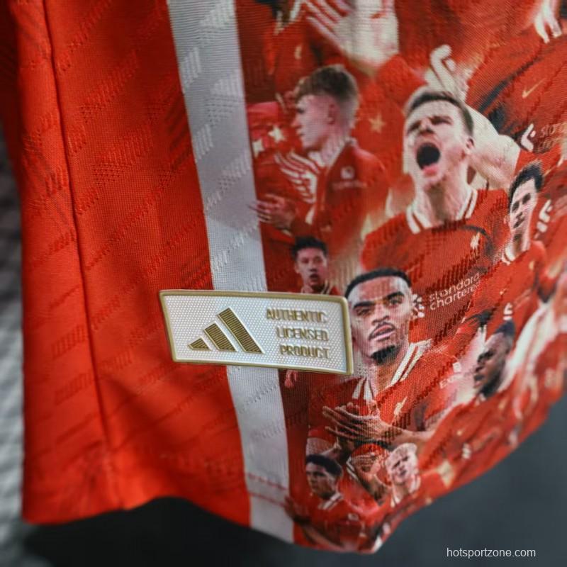 Player Version 25/26 Liverpool 20times Champions Jersey