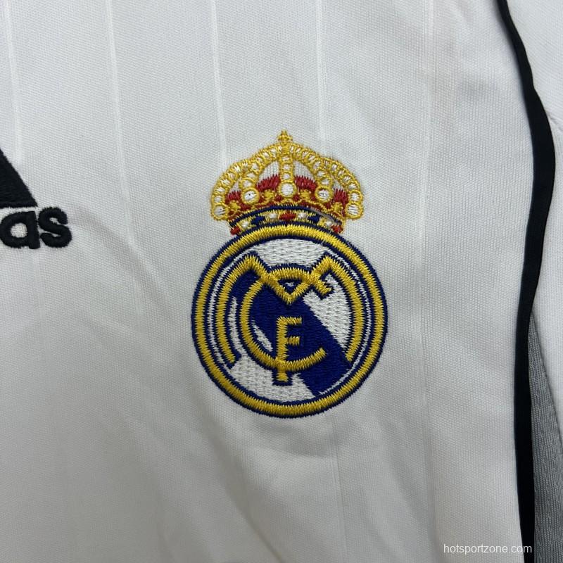 Retro 06/07 Kids Real Madrid Home Size 16-28 Jersey