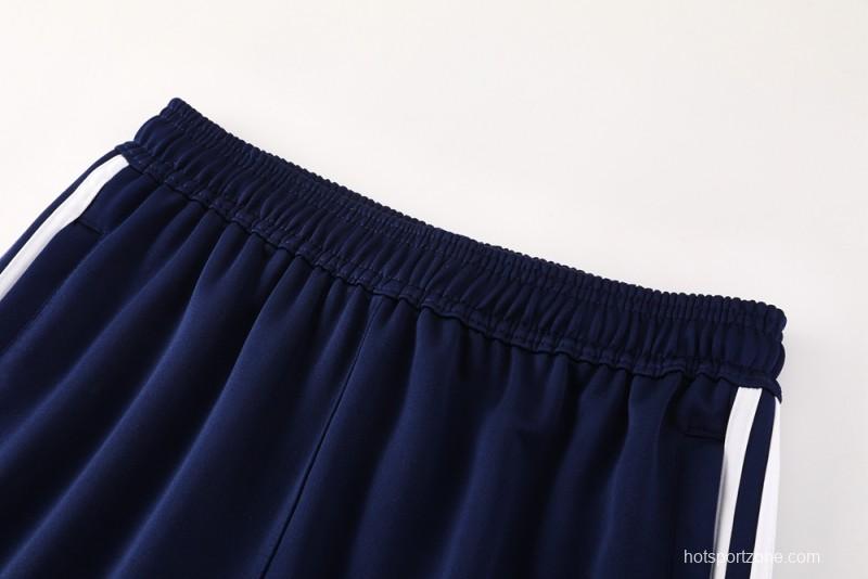 2025 Adidas Blue/Navy Full Zipper Jacket +Long Pants