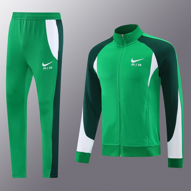 2025 NIKE Green Full Zipper Jacket +Long Pants