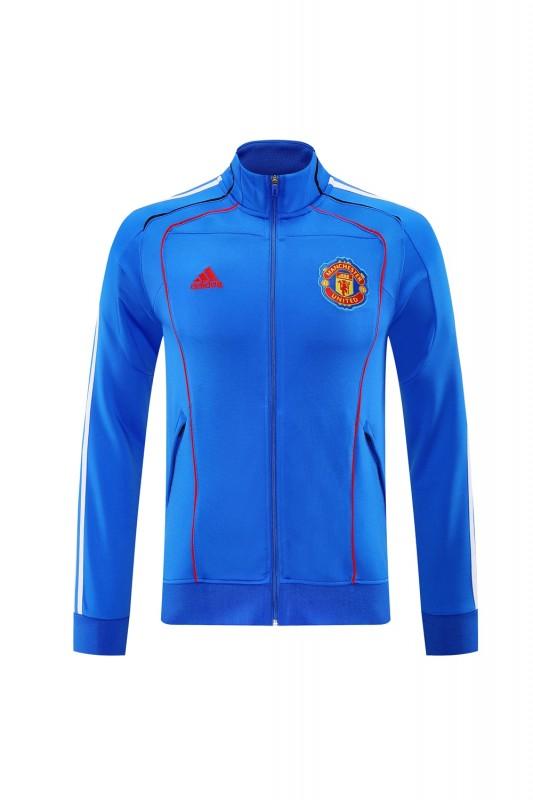 25/26 Manchester United Blue Full Zipper Jacket +Long Pants