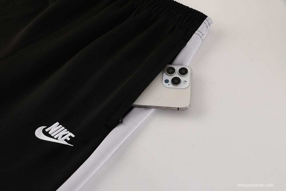 2025 Nike Grey/Black Full Hoodie Zipper Jacket +Long Pants