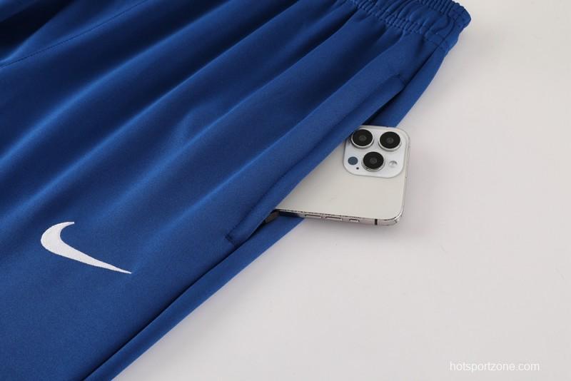 25/26 PSG Blue Full Hoodie Zipper Jacket +Long Pants