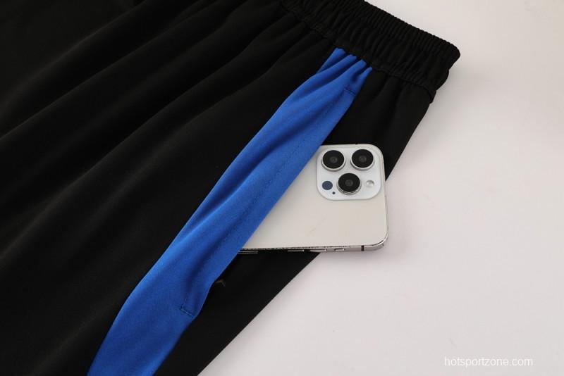 2025 Adidas Light Grey & Black with Leopard Print Pattern Half Zipper Jacket +Long Pants