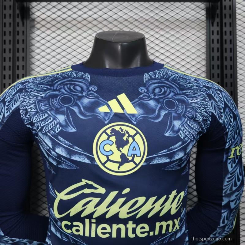 Player Version 25/26 Club America Away Long Sleeve Jersey