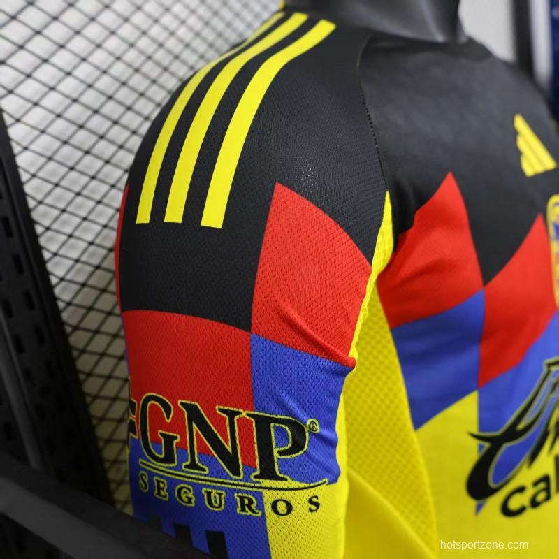Player Version 25/26 Club America Home Long Sleeve Jersey