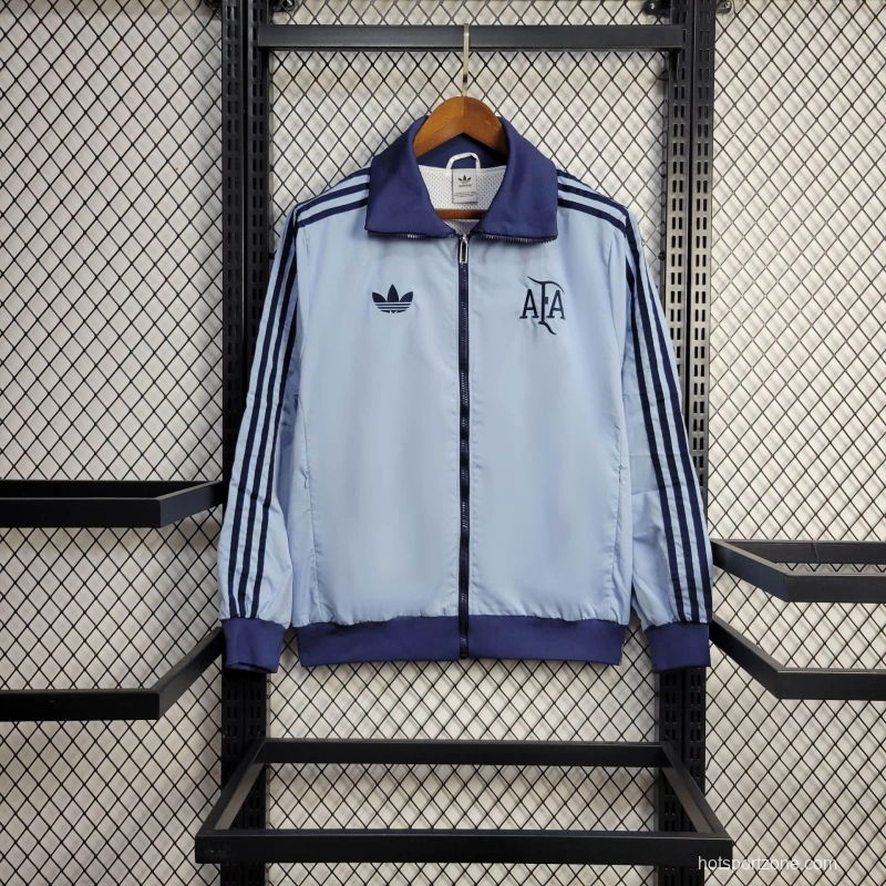 2025 Argentina Jacket Blue Windbreaker