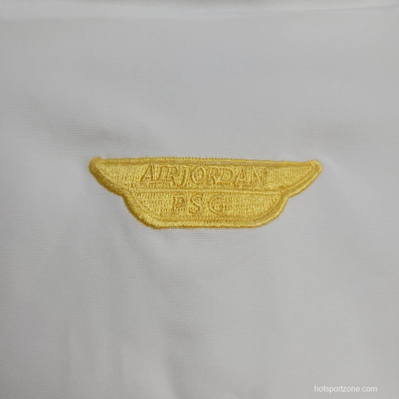 25/26 PSG Air Jordan Jacket White Windbreaker