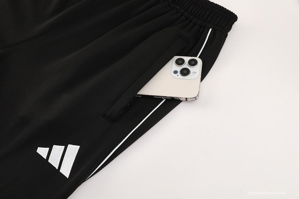 2025 Adidas Black Full Zipper Jacket + Long Pants