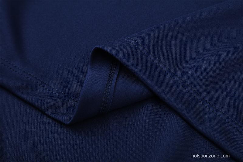 Retro 05/06 Real Madrid Royal Blue Half Zipper Jacket