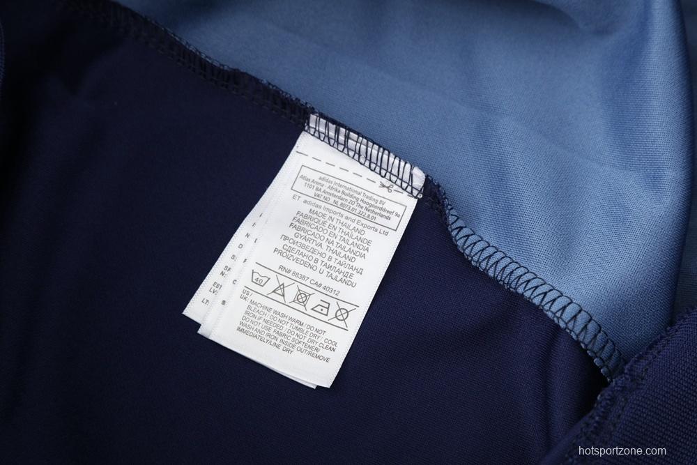 2025 Adidas Navy Full Zipper Jacket + Long Pants