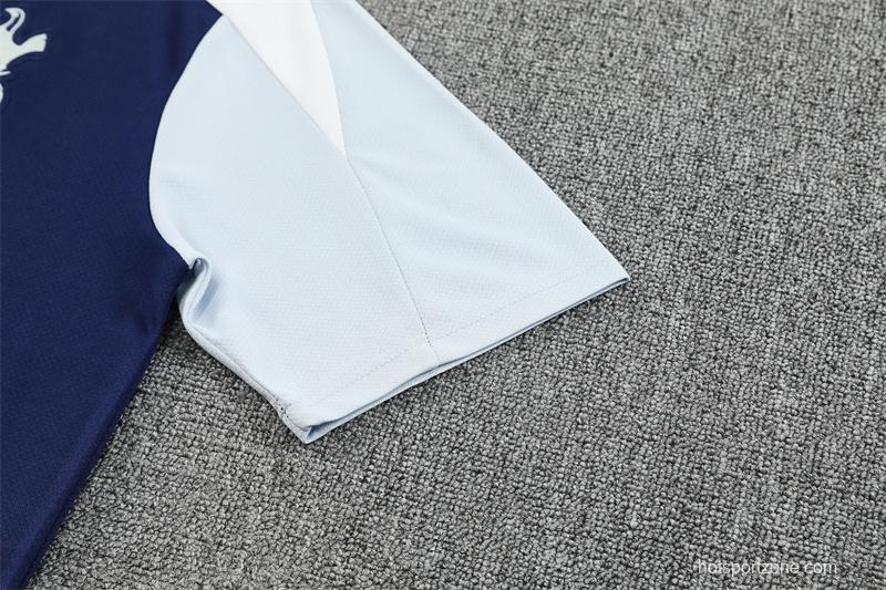 25/26 Tottenham Hotspur Royal Blue with XS Short Sleeve+Soccer Shorts