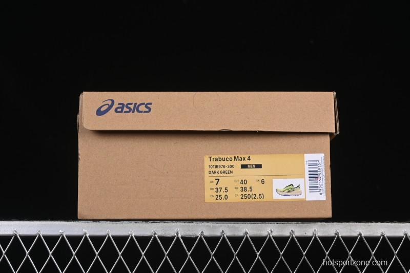 Asics Trabuco Max 4 Sports Casual Breathable Professional Running Shoes - 1011B976-300
