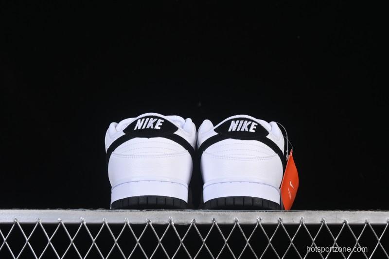 Nike SB Dunk Low Classic White Black Low-Top Casual Skate Shoes HF3704-100