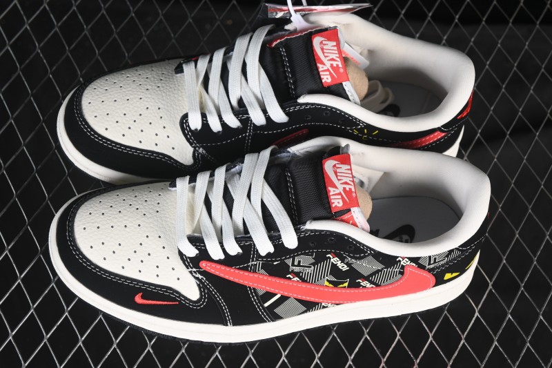 Nike Travis Scott x Fragment Design x Air Jordan 1 Low OG SP AJ1 Low Top Casual Sneakers - XS2025-078