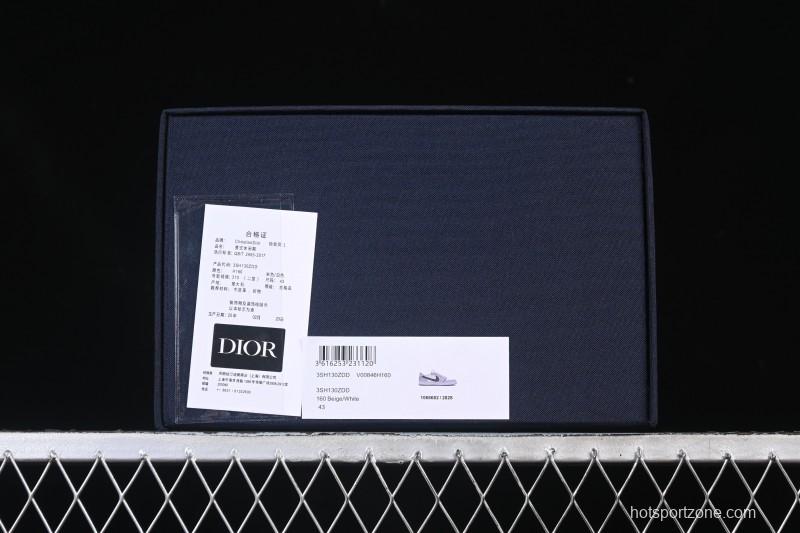 Dior Air Jordan 1 Low White Grey Collaboration Low-Top Sneakers - CN8608-002