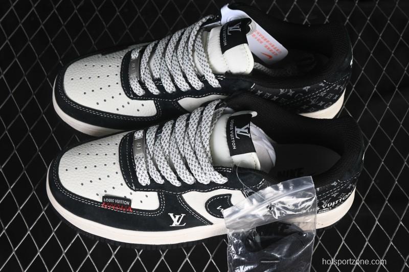 Nike Air Force 1 '07 Low LV Collaboration Stitched Label Print Casual Sneakers - CX5050-Y10