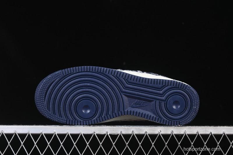Nike Air Force 1 '07 Low LV Collaboration White Blue Casual Sneakers - YF9511-812