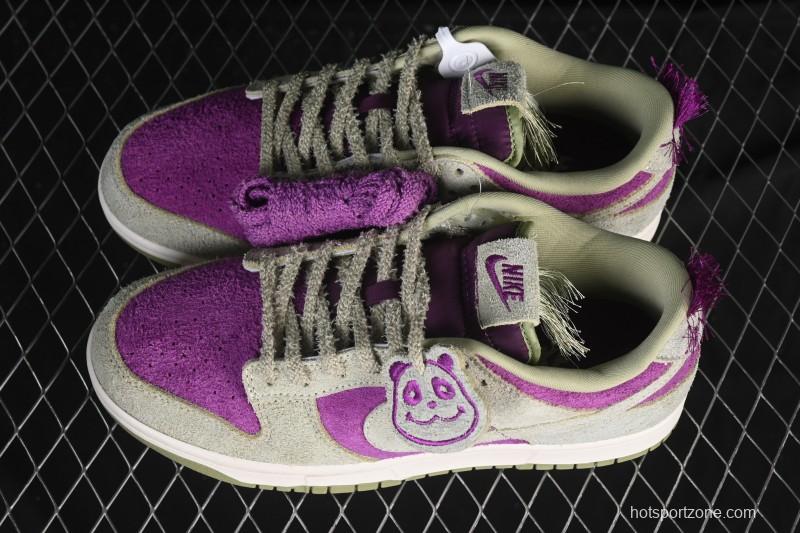 Nike Dunk Low Panda Viotech Green Purple Low-Top Casual Skate Shoes - IH7648-700