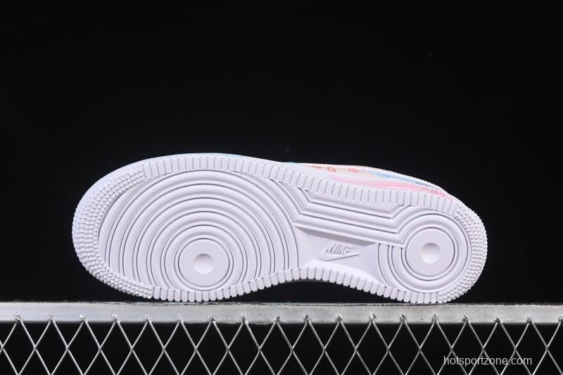 Nike Air Force 1 '07 Low Casual Sneakers with Custom Design - ZH0316-107