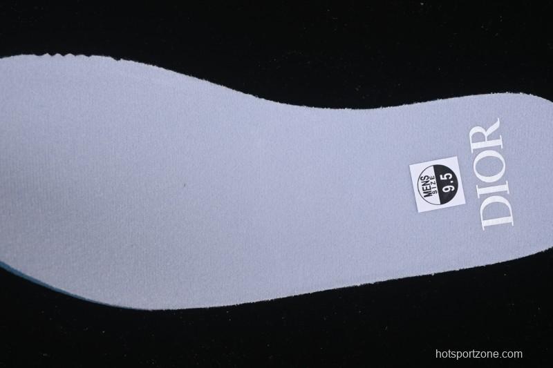 Dior Air Jordan 1 Low White Grey Collaboration Low-Top Sneakers - CN8608-002