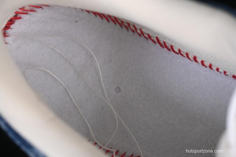 Nike Air Force 1 '07 Low LV Collaboration White Navy Blue Casual Sneakers - YF9511-813