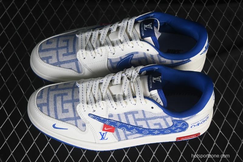 Nike Travis Scott x Fragment Design x Air Jordan 1 Low OG SP AJ1 Low Top Casual Sneakers - SC0601-055