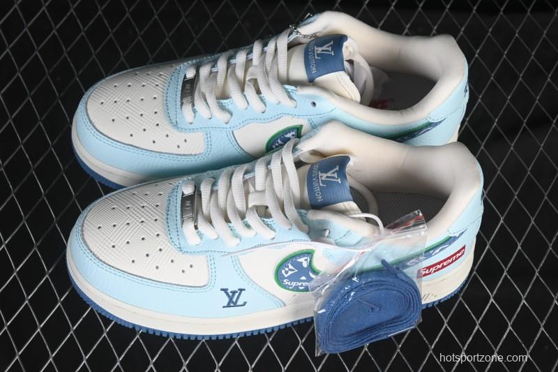Nike Air Force 1 '07 Low LV Collaboration White Blue Casual Sneakers - YF9511-809