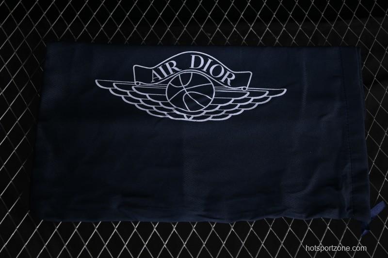 Dior Air Jordan 1 Low White Grey Collaboration Low-Top Sneakers - CN8608-002