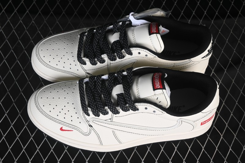 Nike Travis Scott x Fragment Design x Air Jordan 1 Low OG SP AJ1 Low Top Casual Sneakers - HH7518-089