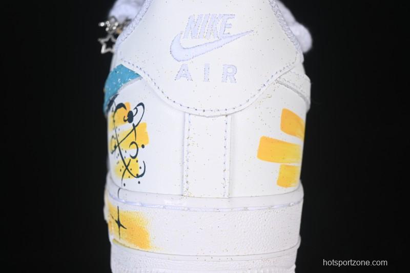 Nike Air Force 1 '07 Low Leo Hand-Painted Doodle Zodiac Series Low-Top Casual Sneakers - 723-822