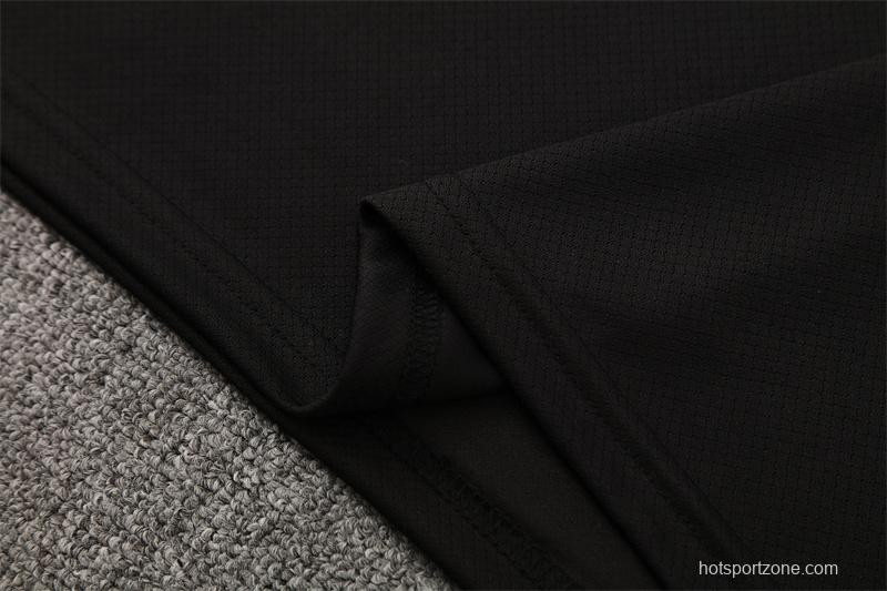 25/26 PSG Black T90 with XS Short Sleeve+Soccer Shorts