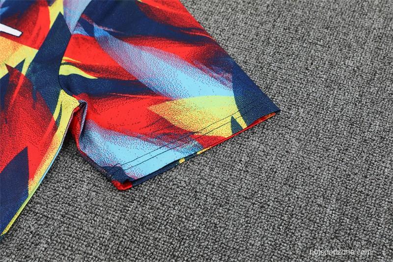 25/26 Arsenal Yellow Red Camouflage Short Sleeve Jersey+Shorts With XS