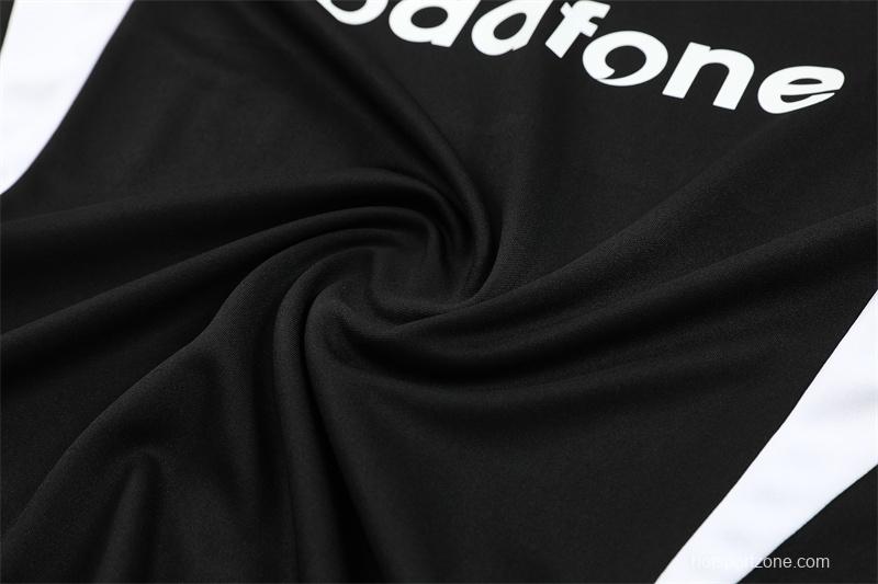 Retro 02/03 Manchester United Black Half Zipper Jacket+Long Pants