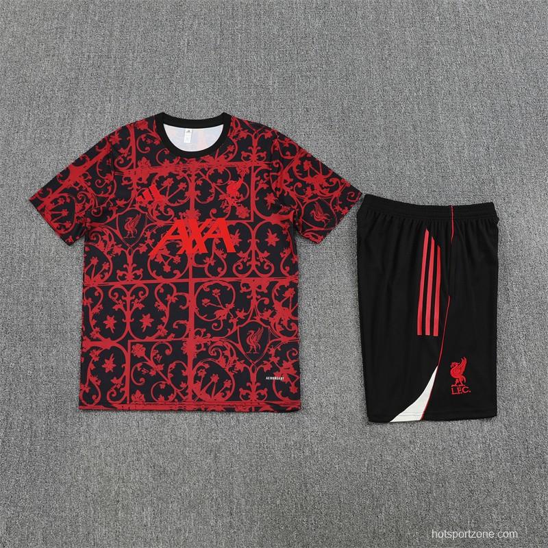 25/26 Liverpool Red Camouflage Short Sleeve Jersey+Shorts with XS